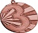 Медаль 3 место (70) MMC7071/B G-2,5мм