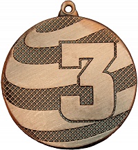 Медаль 3 место MMA5011/B 50(25) G-1.5 мм