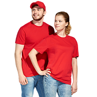 картинка футболка унисекс красный (100% хлопок, 150 гр/м2)