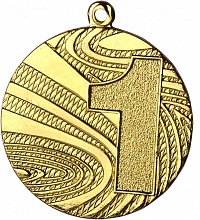 Медаль 1 место MMC6040/G 40 2мм