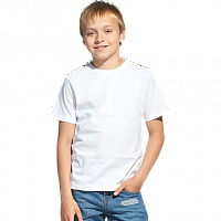 картинка детская футболка белый (100% хлопок, 140 гр/м2)