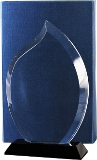 Награда хрустальная CR0024/FP 220х140мм(20) футляр в комплекте