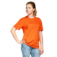 картинка футболка унисекс оранжевый (100% хлопок, 150 гр/м2)